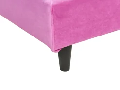 Fodera per struttura letto Velluto FITOU 90 x 200 cm Fucsia