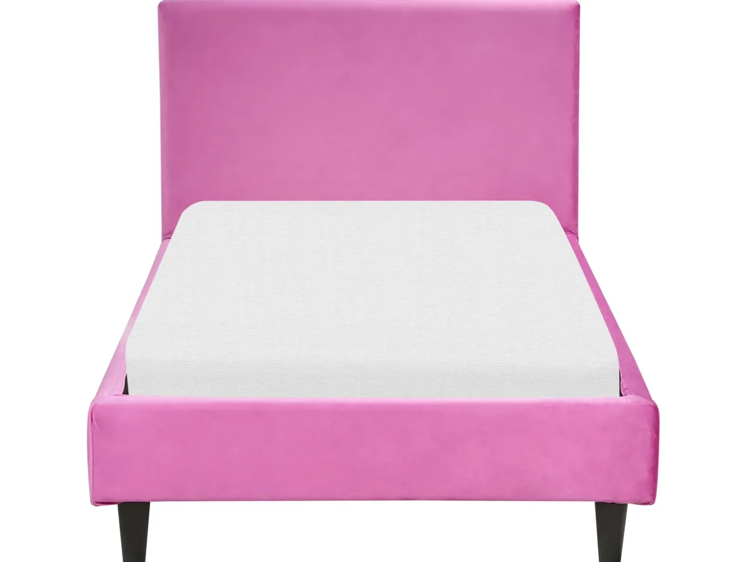 Fodera per struttura letto Velluto FITOU 90 x 200 cm Fucsia