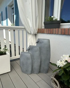 Fontana da giardino ARKLE LED Grigio