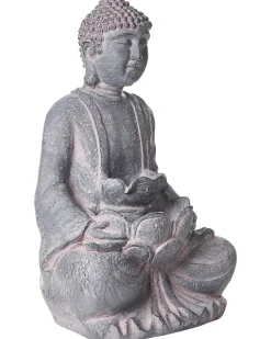 Fontana da giardino LED URLANTE Buddha Grigio