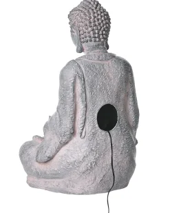 Fontana da giardino LED URLANTE Buddha Grigio