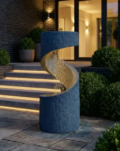 Fontana da giardino LED WINX Grigio