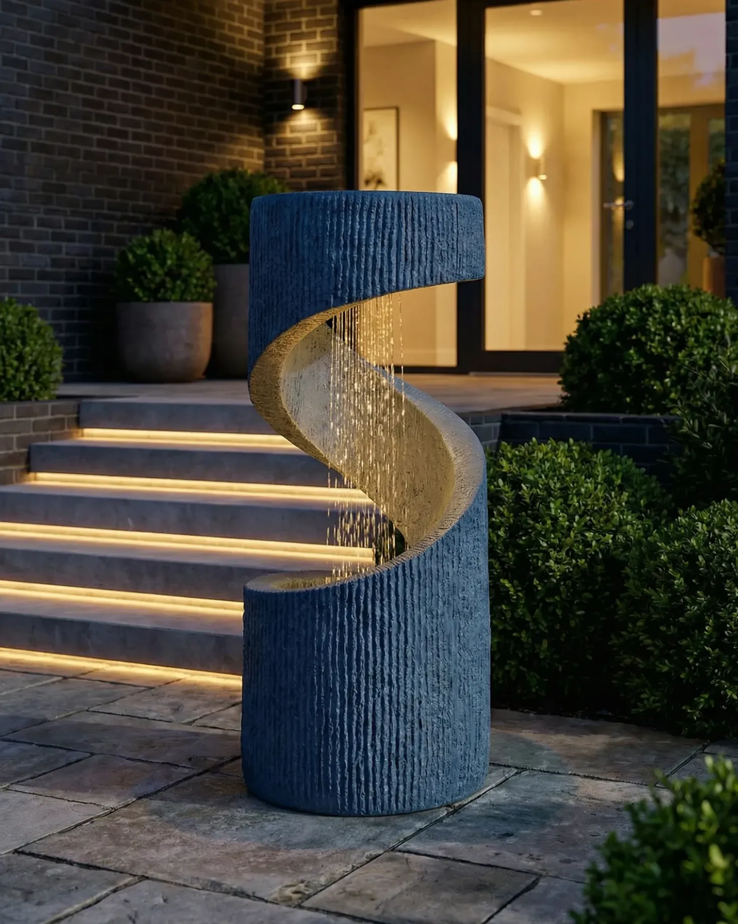 Fontana da giardino LED WINX Grigio