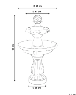 Fontana da giardino LIMBARA Beige chiaro