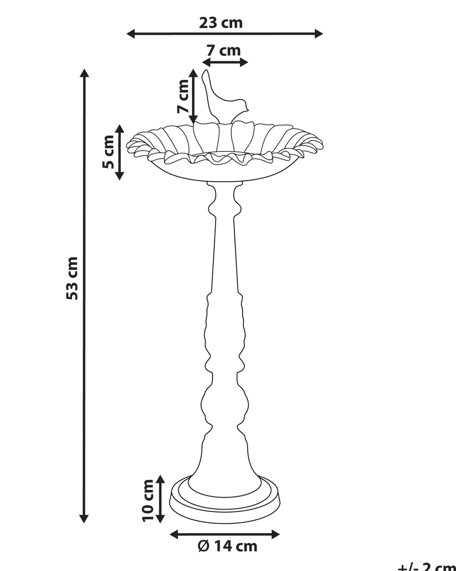 Fontana per uccelli BLACKBIRD Marrone