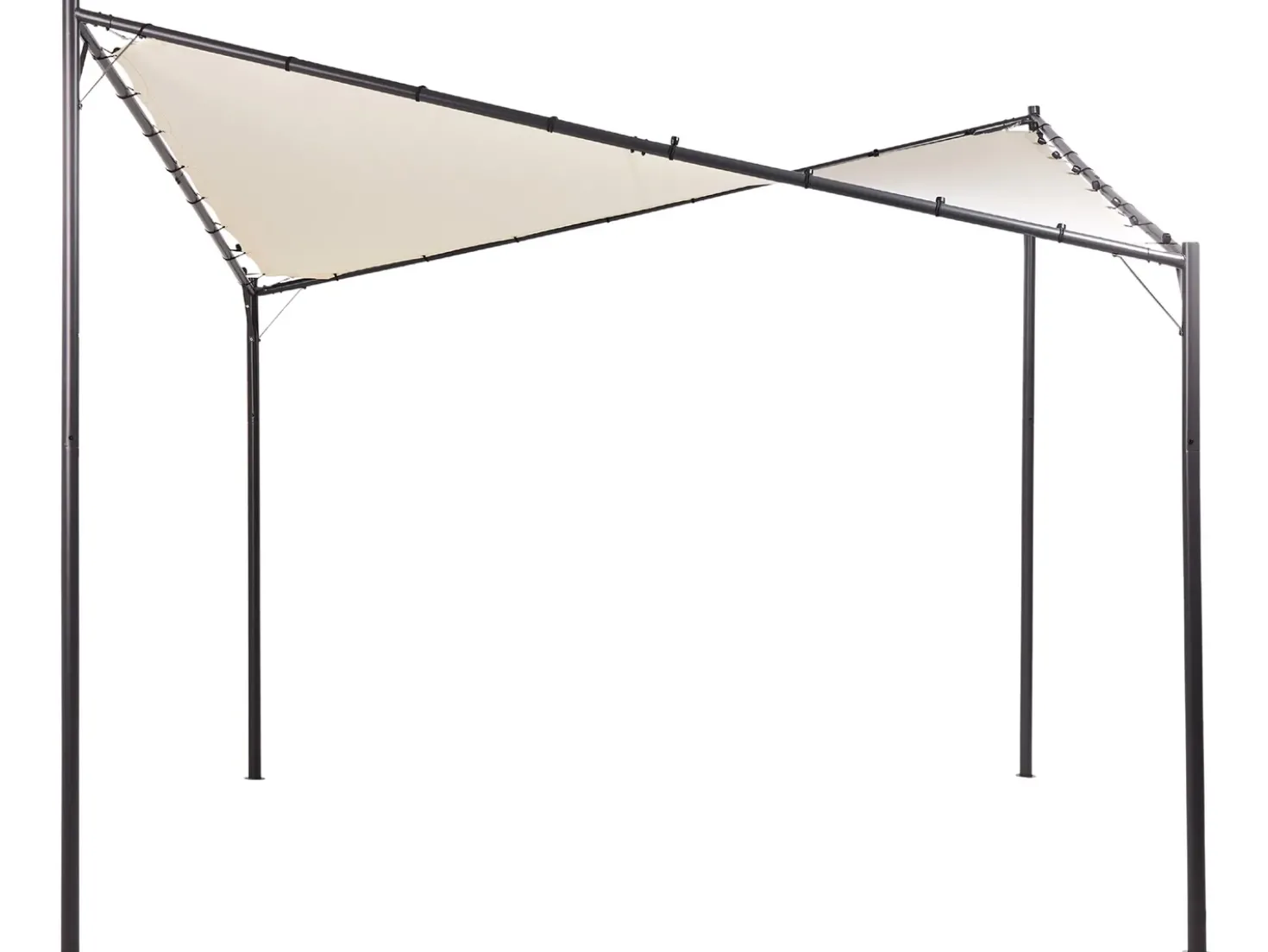 Gazebo AVENTINE Metallo 300 cm 300 cm Beige