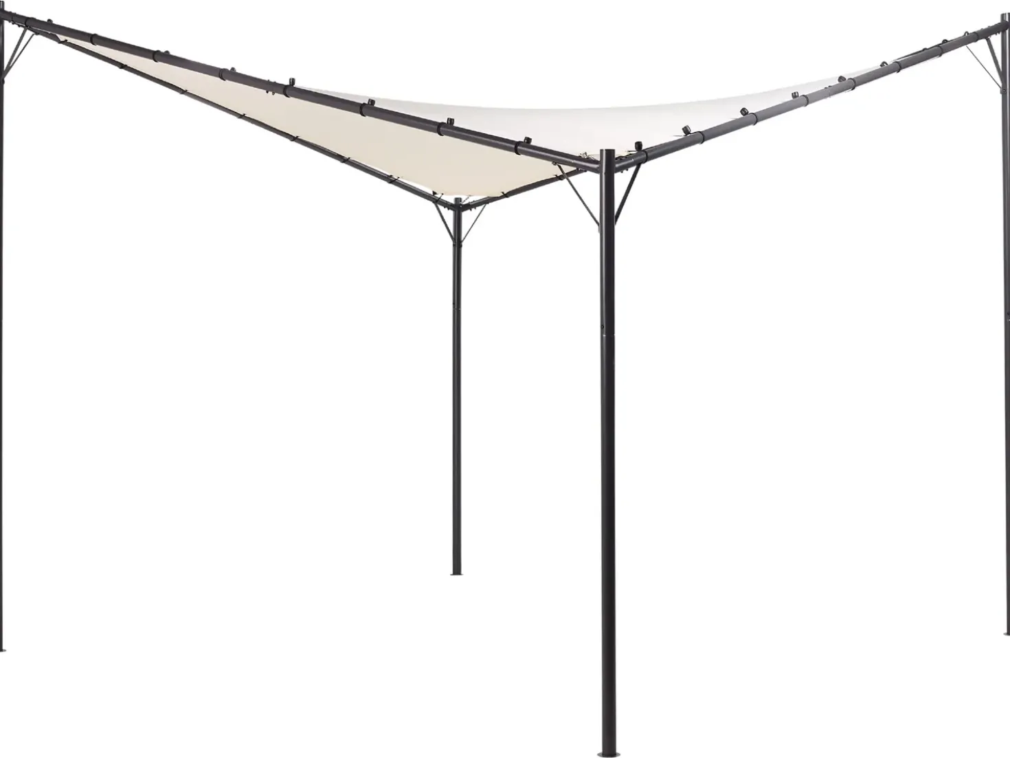 Gazebo AVENTINE Metallo 300 cm 300 cm Beige