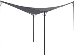 Gazebo AVENTINE Metallo 300 cm 300 cm Grigio scuro