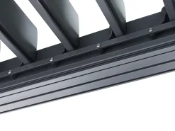 Gazebo FORNOLI Metallo 296 cm 296 cm Nero