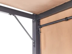 Gazebo LED PARGA Metallo 310 cm 310 cm Marrone