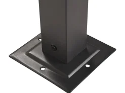 Gazebo LED PARGA Metallo 310 cm 310 cm Grigio scuro