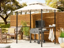 Gazebo NARO Metallo 240 cm 148 cm Beige