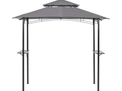 Gazebo NARO Metallo 240 cm 148 cm Grigio