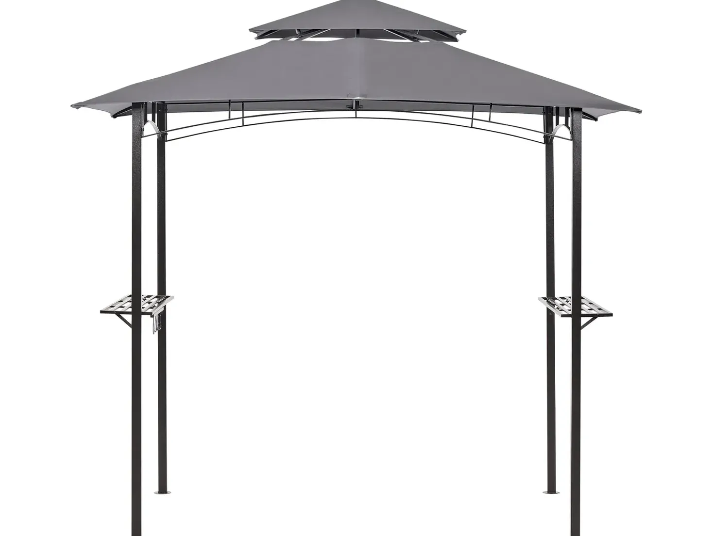 Gazebo NARO Metallo 240 cm 148 cm Grigio