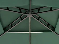 Gazebo NARO Metallo 240 cm 148 cm Verde scuro
