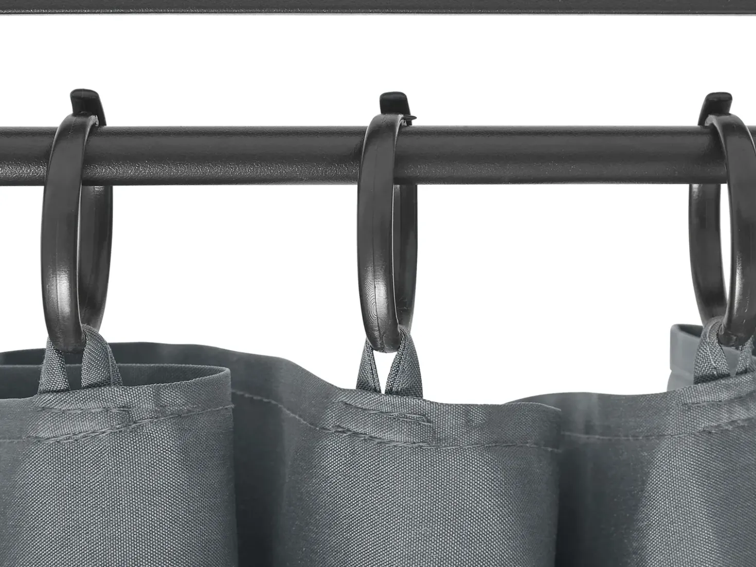Gazebo PORTEL Metallo 350 cm 350 cm Grigio grafite