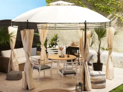 Gazebo SAFARA Metallo 368 cm 368 cm Beige