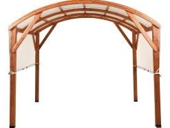 Gazebo SCOPELLO Legno di abete 303 cm 300 cm Marrone/Beige