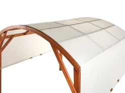 Gazebo SCOPELLO Legno di abete 303 cm 300 cm Marrone/Beige