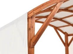 Gazebo SCOPELLO Legno di abete 303 cm 300 cm Marrone/Beige