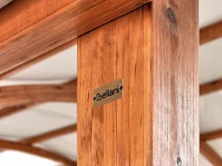 Gazebo SCOPELLO Legno di abete 303 cm 300 cm Marrone/Beige