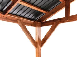 Gazebo SECCHIA Legno di abete 296 cm 350 cm Marrone/Grigio