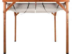 Gazebo VILLAROSA Legno di abete 320 cm 380 cm Marrone/Beige