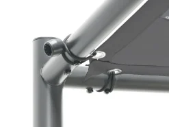 Gazebo VIMINO Metallo 282 cm 294 cm Grigio scuro
