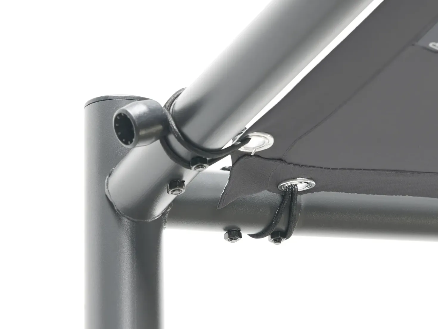 Gazebo VIMINO Metallo 282 cm 294 cm Grigio scuro