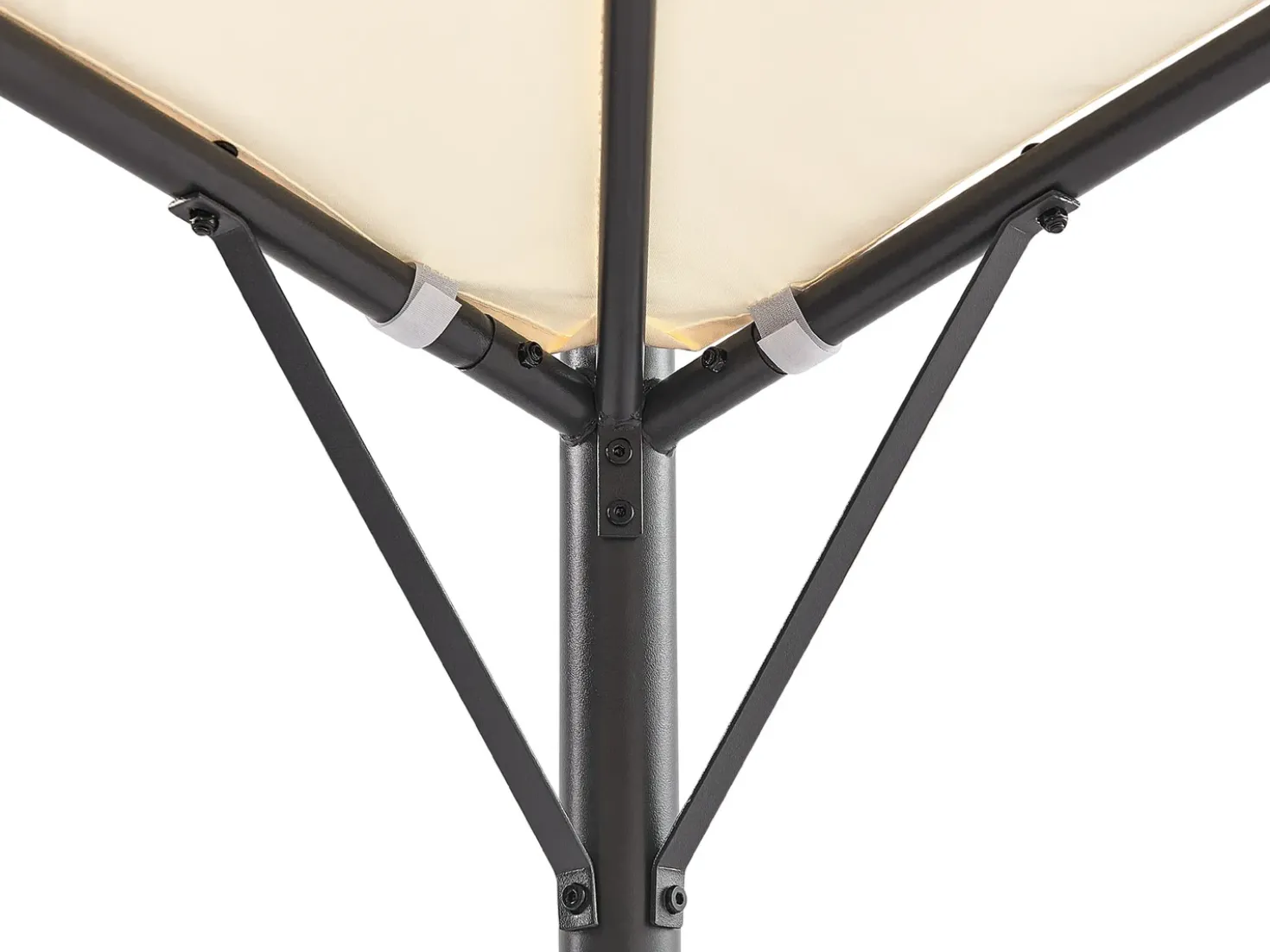 Gazebo VOMERO Metallo 305 cm 305 cm Beige