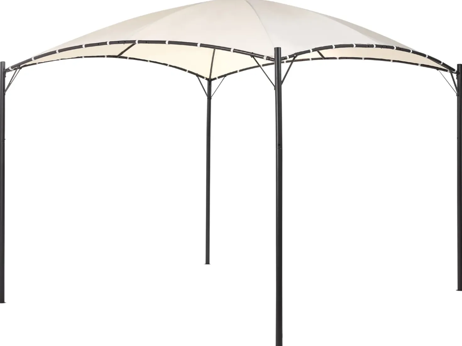 Gazebo VOMERO Metallo 305 cm 305 cm Beige