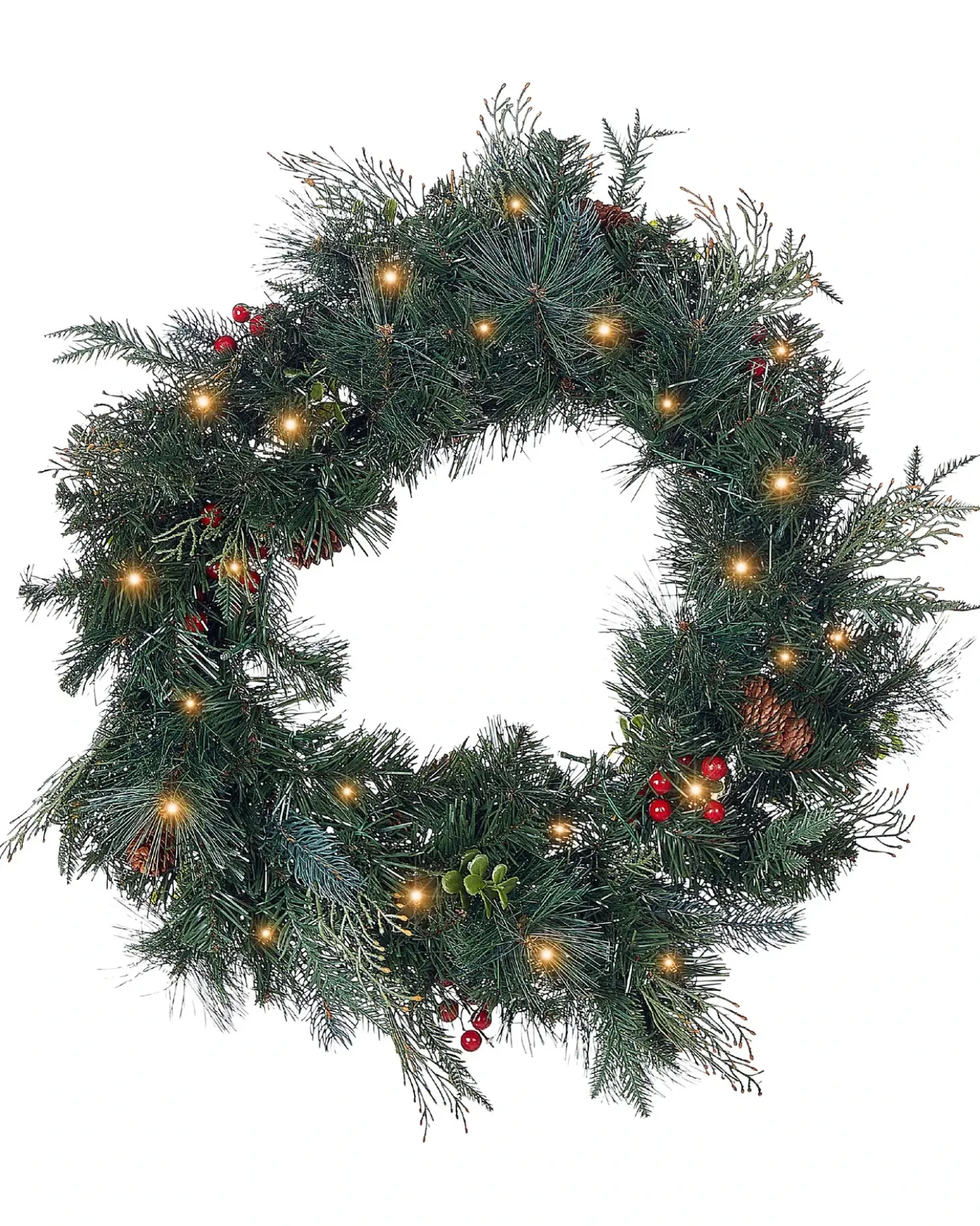 Ghirlanda di Natale LED ELBRUS Verde 60 cm