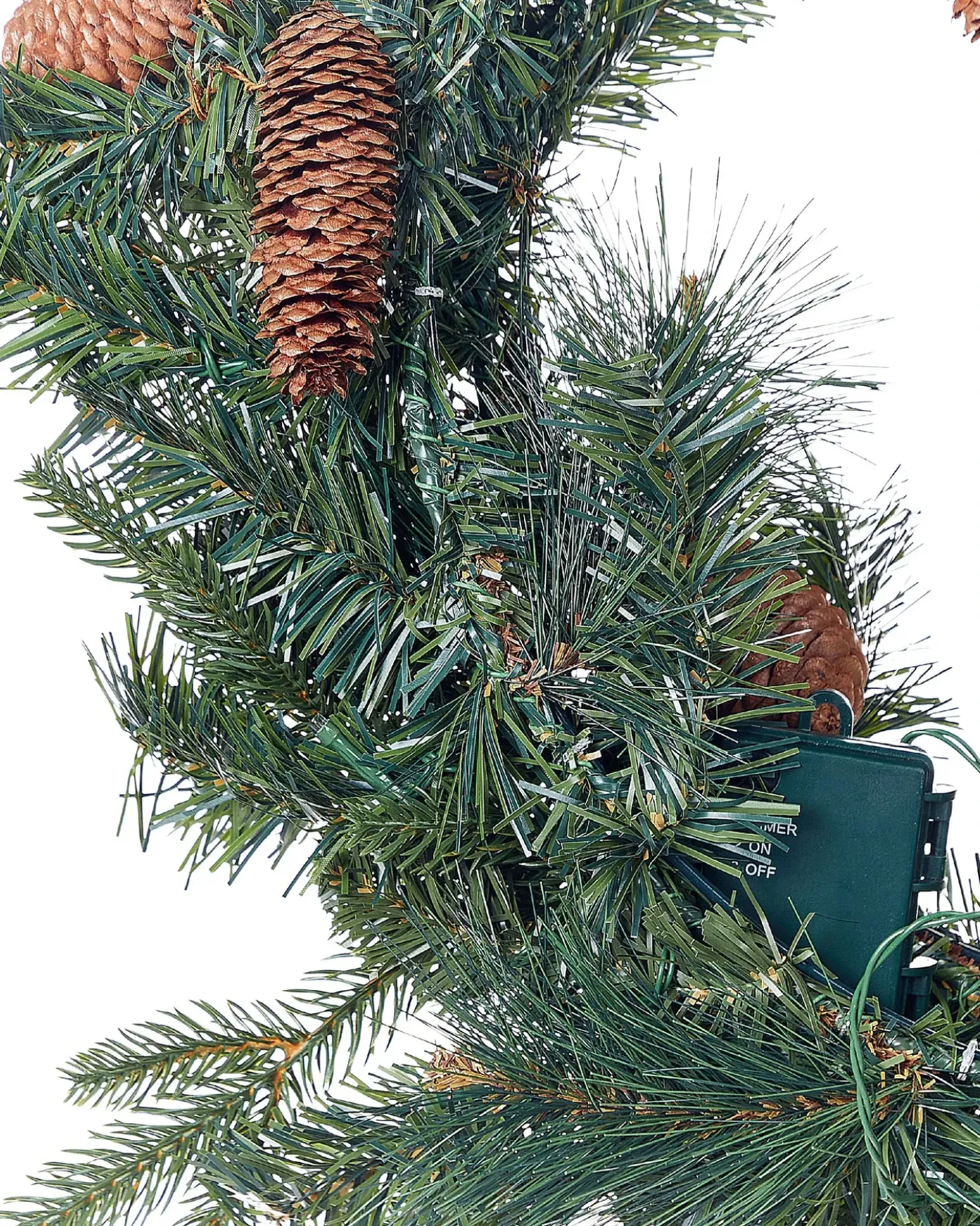 Ghirlanda di Natale LED KAMERUN Verde 60 cm