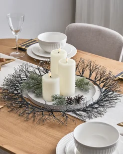 Ghirlanda di Natale LED MUGGAN Ghirlanda 52 cm Nero