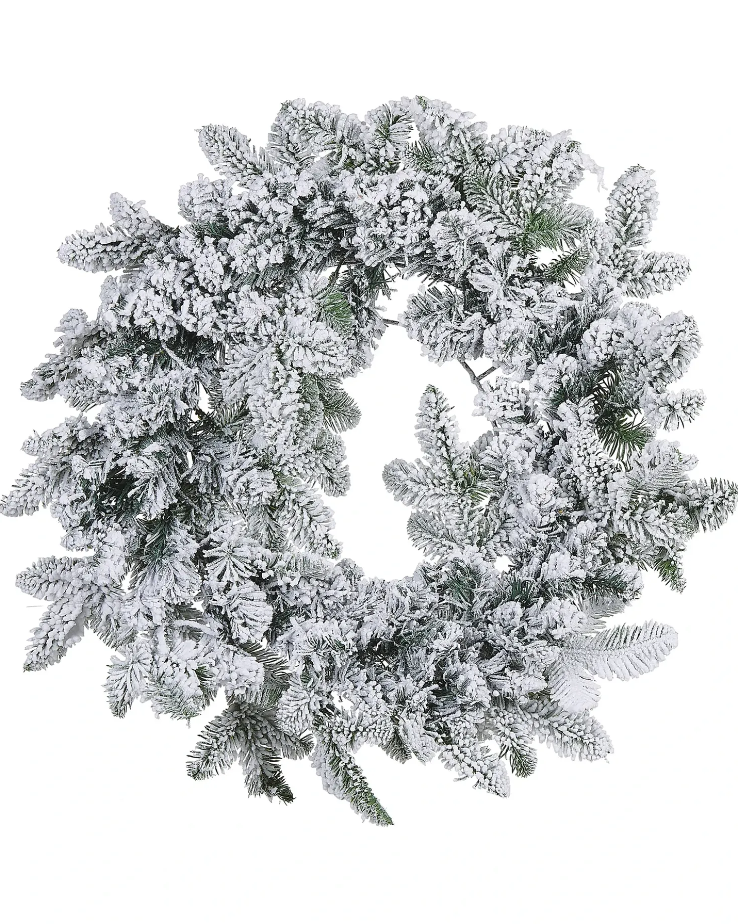 Ghirlanda natalizia innevata LED SUNDO Bianco 70 cm