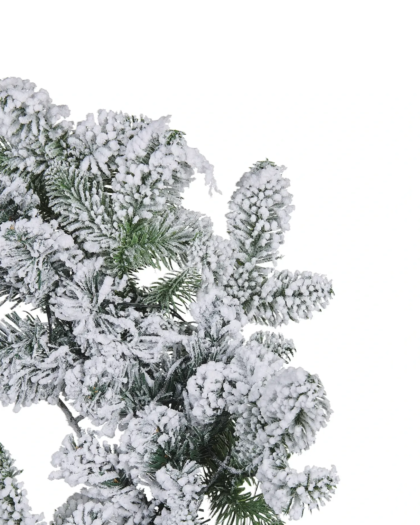 Ghirlanda natalizia innevata LED SUNDO Bianco 70 cm