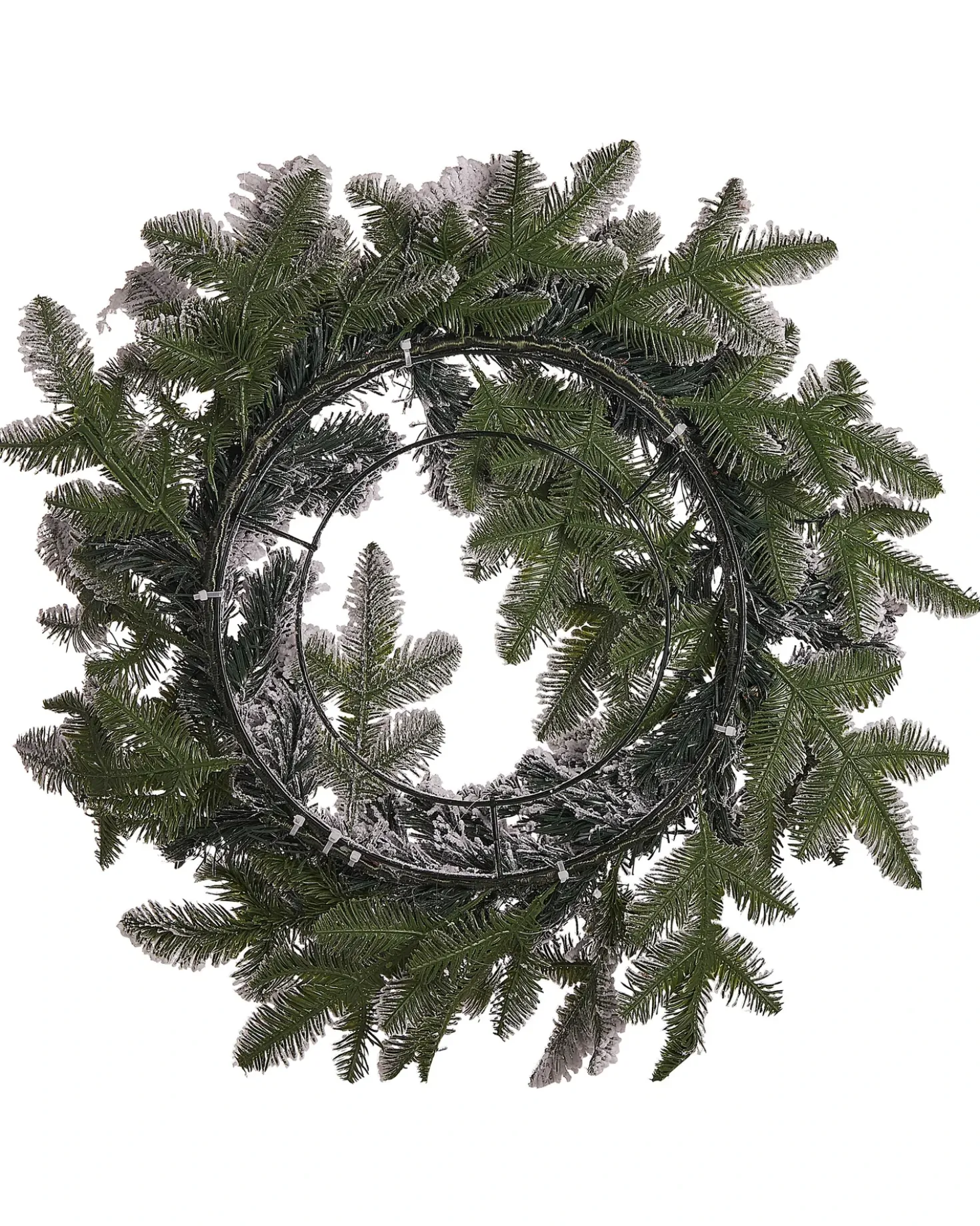 Ghirlanda natalizia innevata LED SUNDO Bianco 70 cm