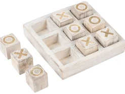 Gioco del Tris ASJUT Legno di mango Beige