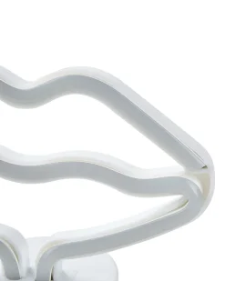 Insegna al neon a LED Labbra FLORA Rosa