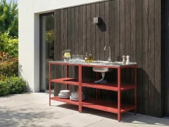 Isola per cucina esterna VILAMA Metallo Rosso