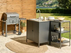 Isola per cucina esterna VILAMA Metallo Nero