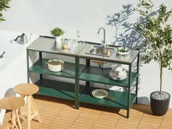 Isola per cucina esterna VILAMA Verde