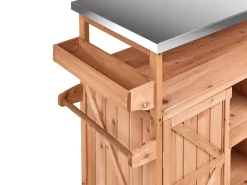 Isola per cucina esterna SCANNO Legno di abete Marrone chiaro