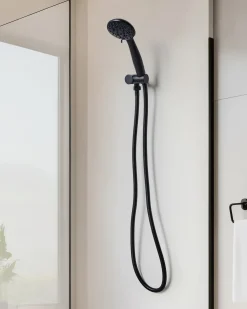 Kit doccia con soffione e flessibile MACAY 3 Funzioni Nero