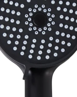 Kit doccia con soffione e flessibile SURIPA 3 Funzioni Nero