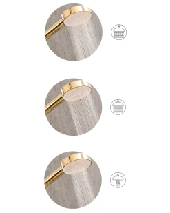Kit doccia con soffione e flessibile UYUCA 4 Funzioni Oro