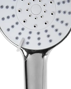 Kit doccia con soffione e flessibile UCHIZA 5 Funzioni Argento