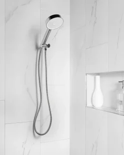 Kit doccia con soffione e flessibile UYUCA 4 Funzioni Argento