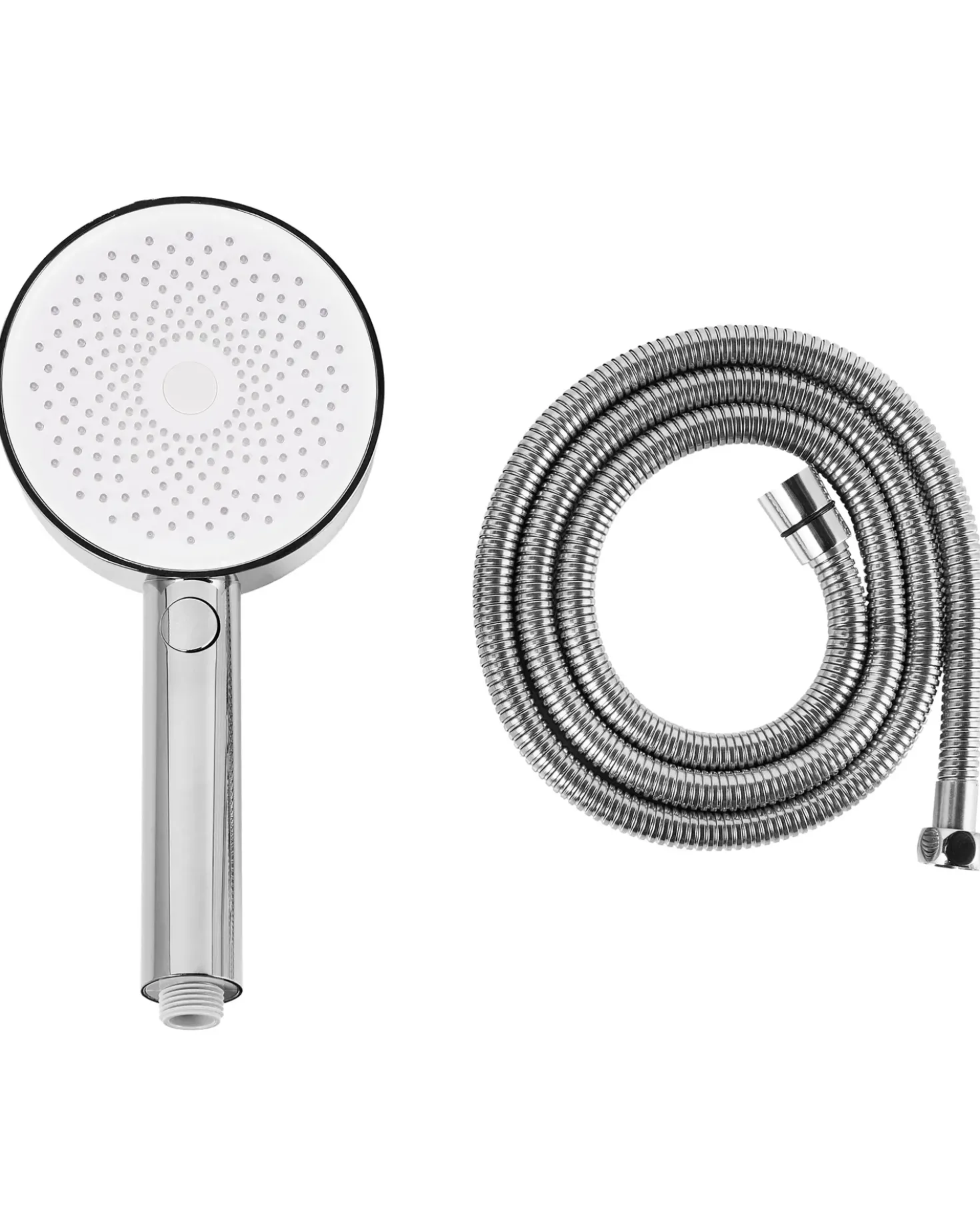 Kit doccia con soffione e flessibile UYUCA 4 Funzioni Argento