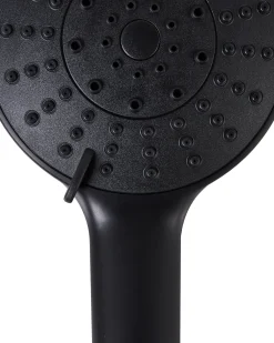 Kit doccia con soffione e flessibile UCHIZA 5 Funzioni Nero